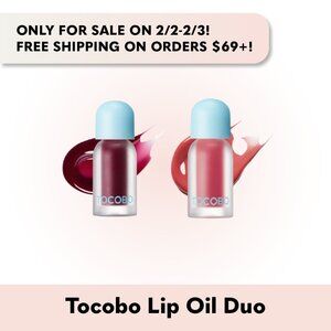 *Flash Sale* Tocobo Lip Oil Duo - Cozy Pink & Plum Jam
